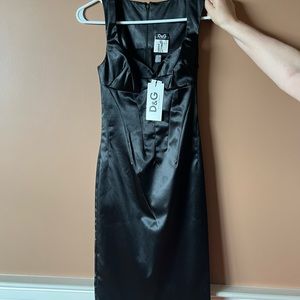 NWT - Dolce & Gabbana Black satin dress